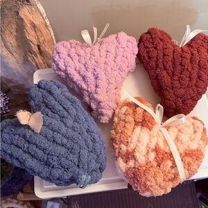 Plush Heart with hidden Gem — Assorted Pink, Lavender, Blue & Burgundy